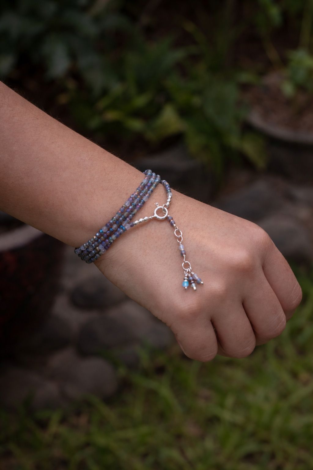 Pulsera Eclipse de Mar – Intuición, Protección y Voz Interior